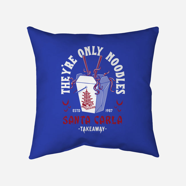 They're Only Noodles-none removable cover w insert throw pillow-Nemons