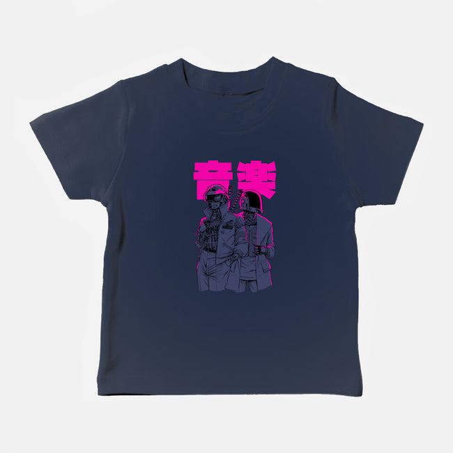 Daft Cyberpunk-baby basic tee-Hafaell