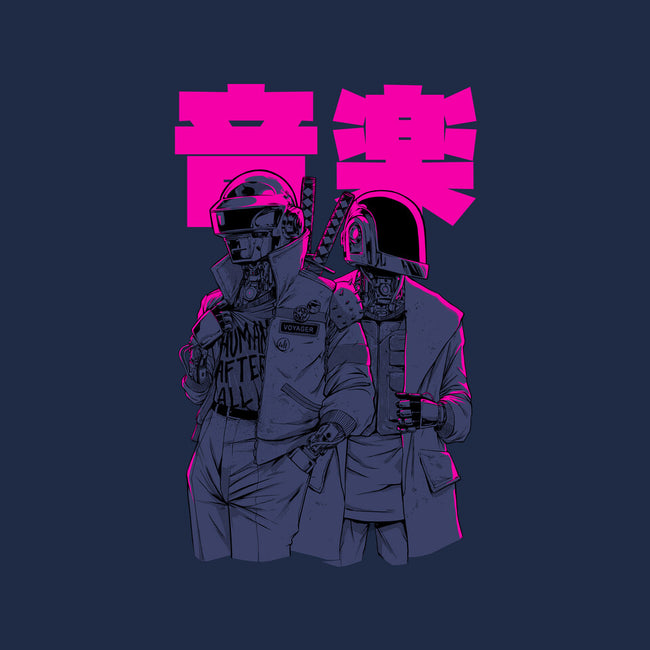 Daft Cyberpunk-none stretched canvas-Hafaell