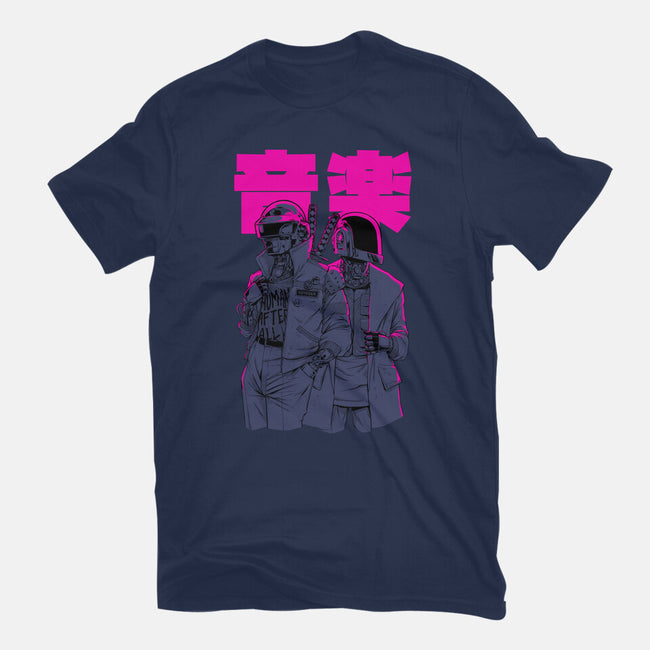 Daft Cyberpunk-womens fitted tee-Hafaell