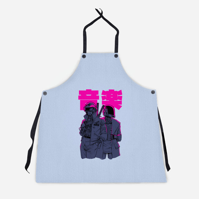 Daft Cyberpunk-unisex kitchen apron-Hafaell