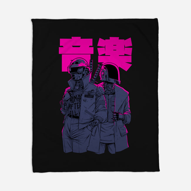 Daft Cyberpunk-none fleece blanket-Hafaell