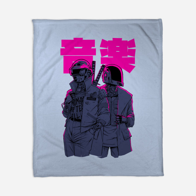 Daft Cyberpunk-none fleece blanket-Hafaell