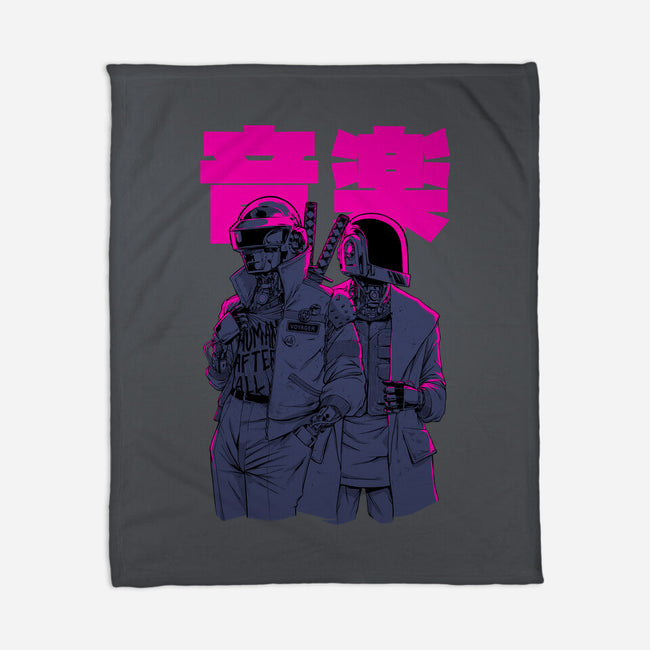 Daft Cyberpunk-none fleece blanket-Hafaell