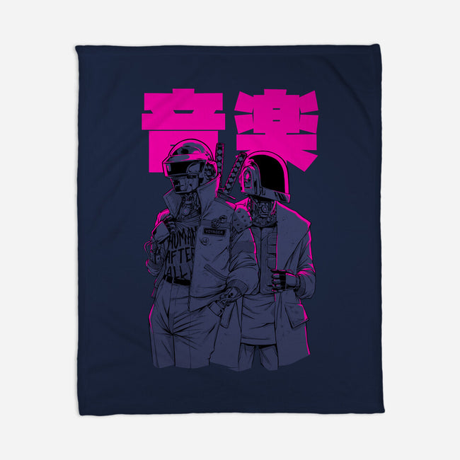 Daft Cyberpunk-none fleece blanket-Hafaell