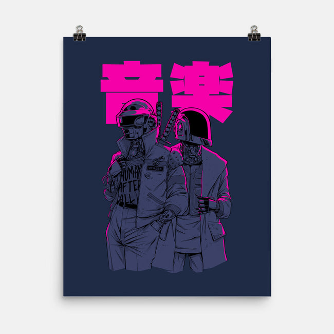 Daft Cyberpunk-none matte poster-Hafaell