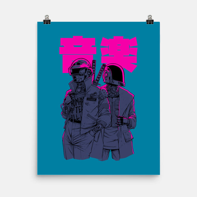 Daft Cyberpunk-none matte poster-Hafaell