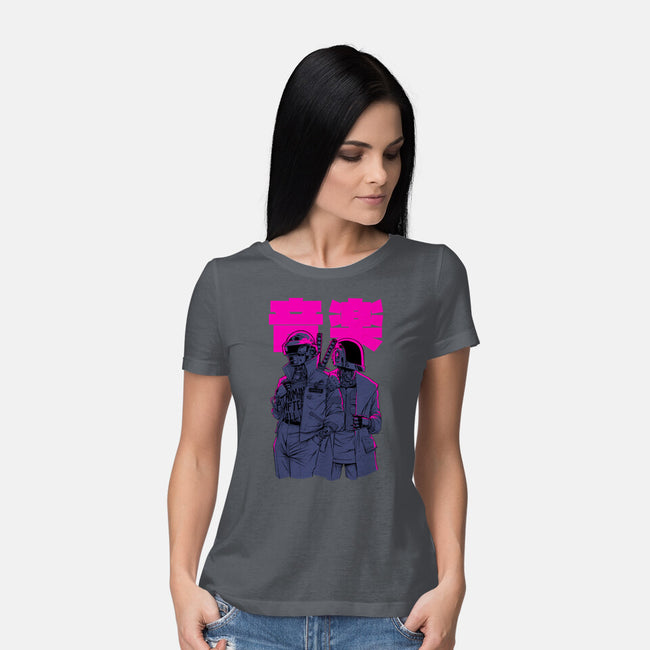 Daft Cyberpunk-womens basic tee-Hafaell