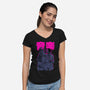 Daft Cyberpunk-womens v-neck tee-Hafaell