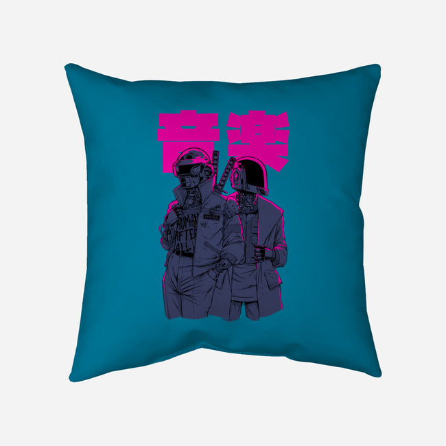 Daft Cyberpunk-none removable cover w insert throw pillow-Hafaell