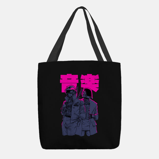 Daft Cyberpunk-none basic tote-Hafaell