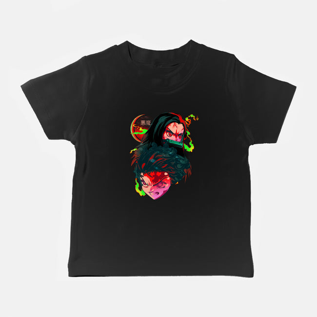 Demon Slayer Siblings-baby basic tee-heydale