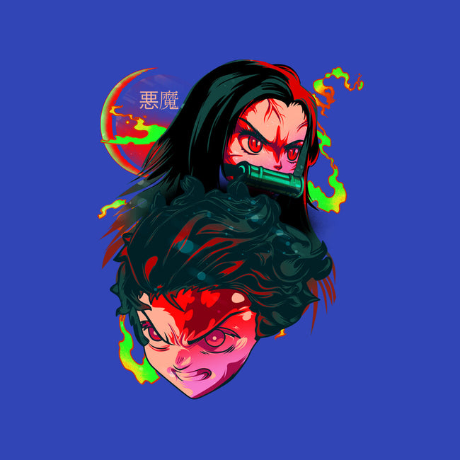 Demon Slayer Siblings-none polyester shower curtain-heydale