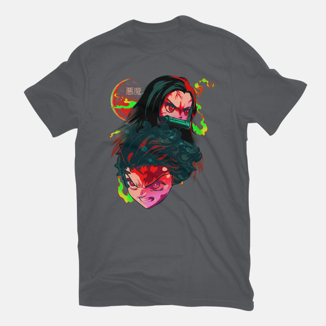 Demon Slayer Siblings-womens basic tee-heydale