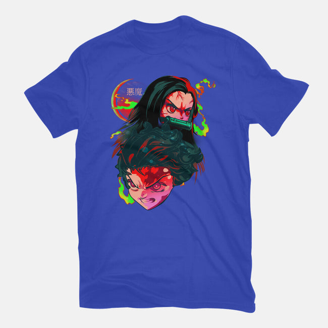 Demon Slayer Siblings-womens fitted tee-heydale