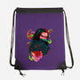 Demon Slayer Siblings-none drawstring bag-heydale