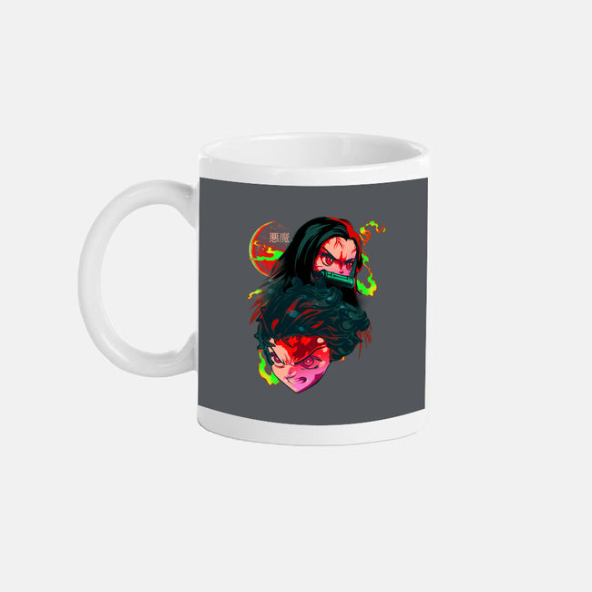 Demon Slayer Siblings-none glossy mug-heydale