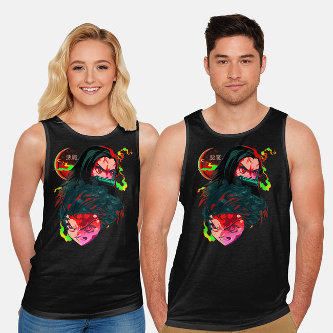 Demon Slayer Siblings-unisex basic tank-heydale