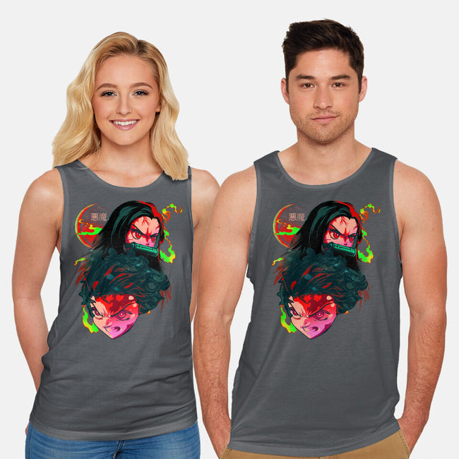 Demon Slayer Siblings-unisex basic tank-heydale