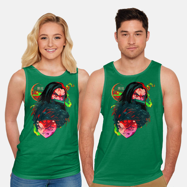 Demon Slayer Siblings-unisex basic tank-heydale