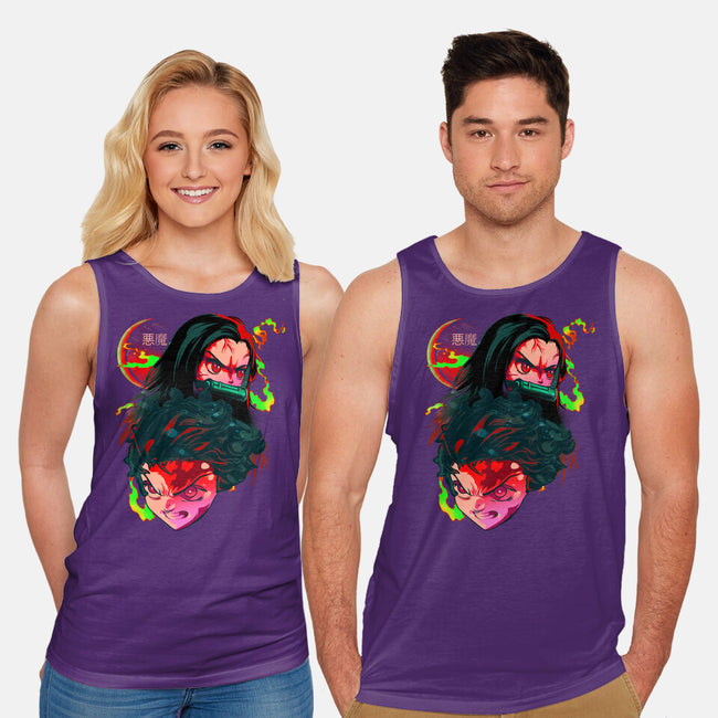 Demon Slayer Siblings-unisex basic tank-heydale