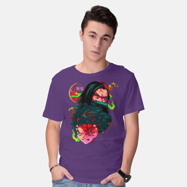 Demon Slayer Siblings-mens basic tee-heydale