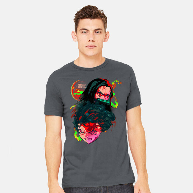 Demon Slayer Siblings-mens heavyweight tee-heydale