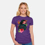 Demon Slayer Siblings-womens fitted tee-heydale