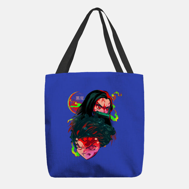 Demon Slayer Siblings-none basic tote-heydale