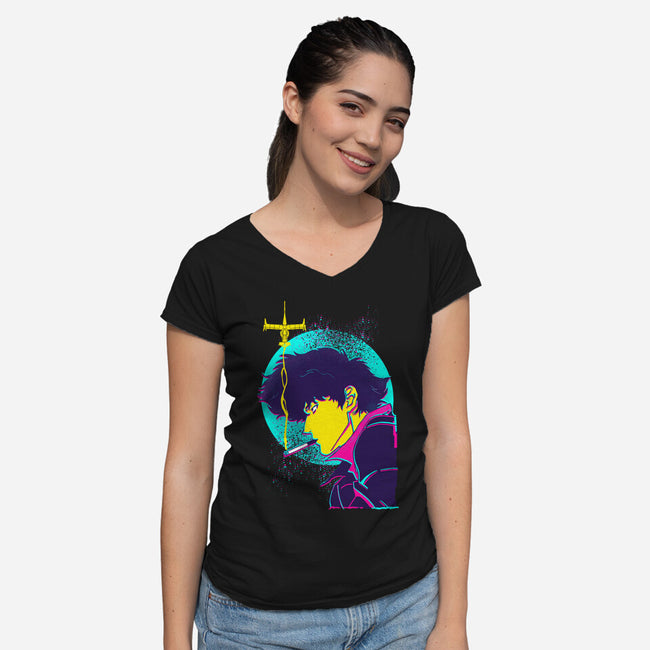 Bounty Hunter-womens v-neck tee-Jelly89