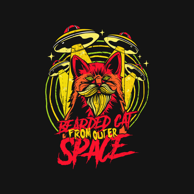 Bearded Cat From Outer Space-dog basic pet tank-Paul Hmus
