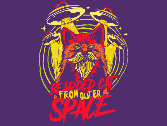 Bearded Cat From Outer Space