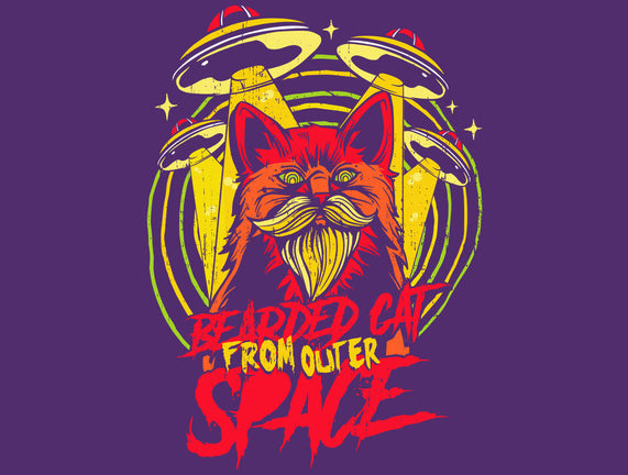 Bearded Cat From Outer Space