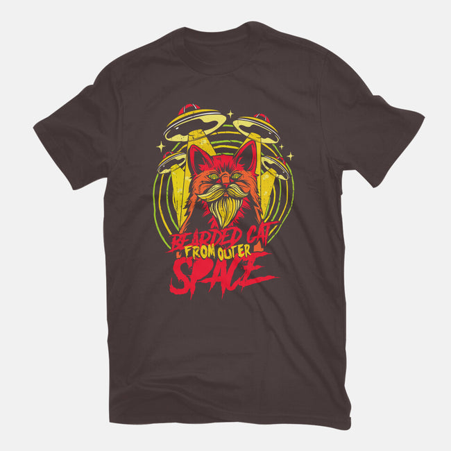 Bearded Cat From Outer Space-mens long sleeved tee-Paul Hmus