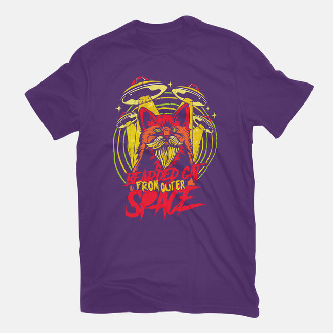 Bearded Cat From Outer Space-mens long sleeved tee-Paul Hmus