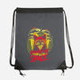 Bearded Cat From Outer Space-none drawstring bag-Paul Hmus