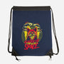 Bearded Cat From Outer Space-none drawstring bag-Paul Hmus