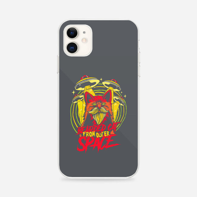 Bearded Cat From Outer Space-iphone snap phone case-Paul Hmus