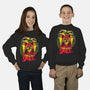 Bearded Cat From Outer Space-youth crew neck sweatshirt-Paul Hmus