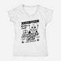 Better Call Lawyer Cat-womens v-neck tee-dumbshirts