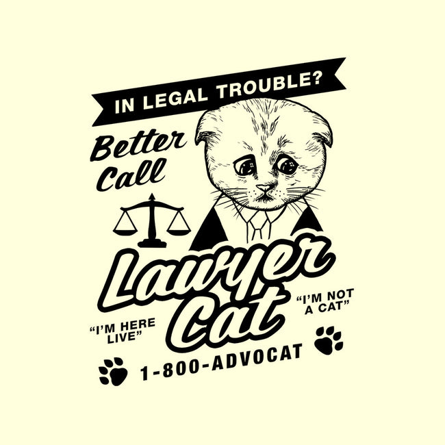 Better Call Lawyer Cat-none stretched canvas-dumbshirts