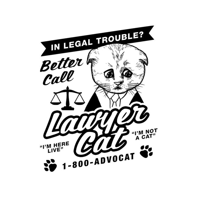 Better Call Lawyer Cat-none glossy sticker-dumbshirts