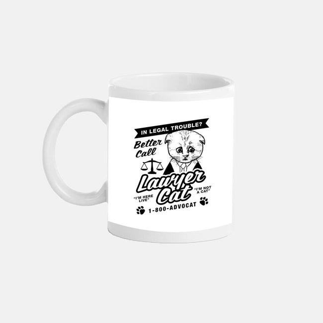 Better Call Lawyer Cat-none glossy mug-dumbshirts