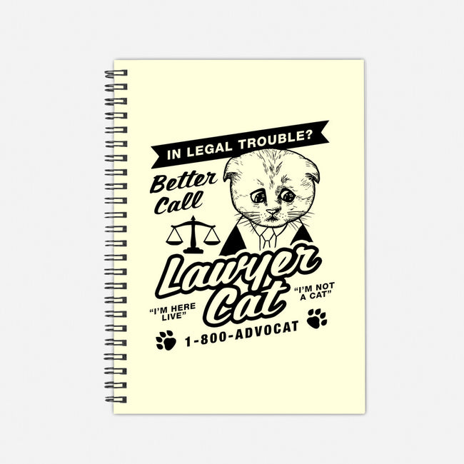 Better Call Lawyer Cat-none dot grid notebook-dumbshirts