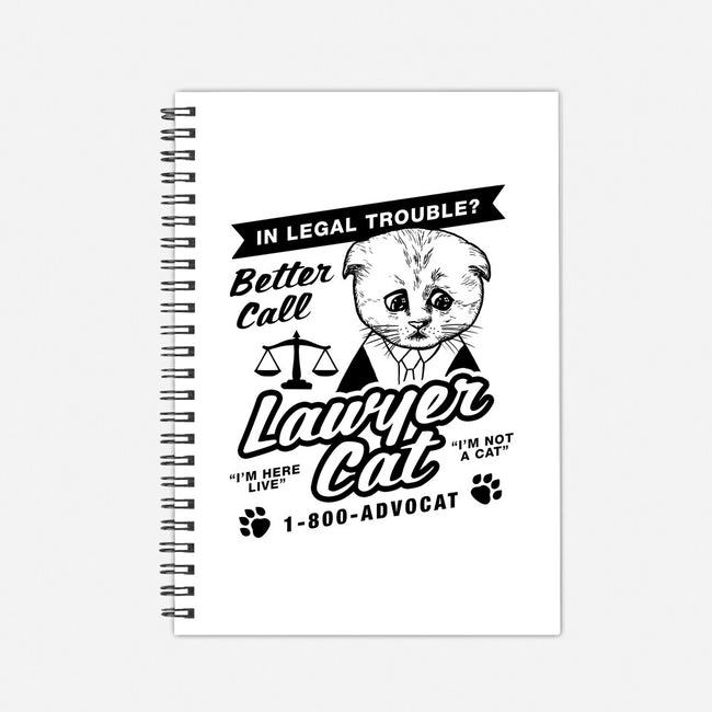 Better Call Lawyer Cat-none dot grid notebook-dumbshirts
