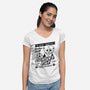 Better Call Lawyer Cat-womens v-neck tee-dumbshirts