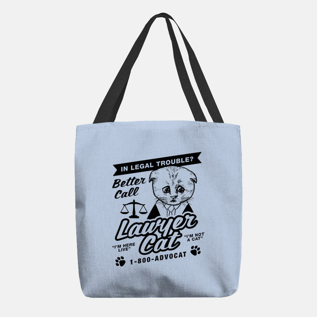 Better Call Lawyer Cat-none basic tote-dumbshirts