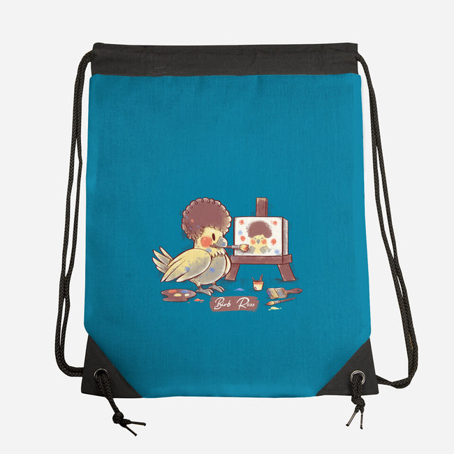 Birb Ross-none drawstring bag-TechraNova