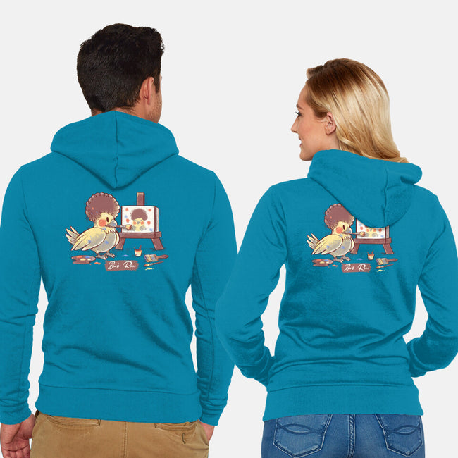 Birb Ross-unisex zip-up sweatshirt-TechraNova
