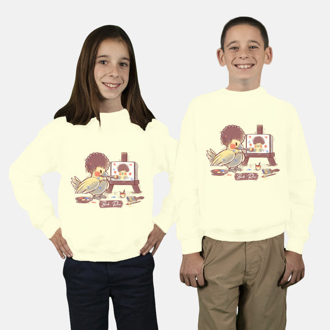 Birb Ross-youth crew neck sweatshirt-TechraNova